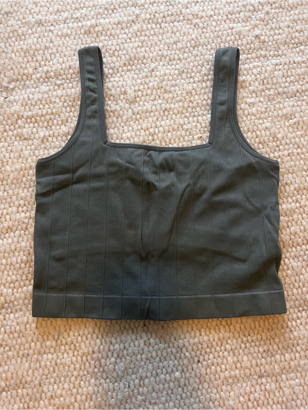 Spiritual Gangster | Square-Neck Cropped Tank Top - Dark Teal